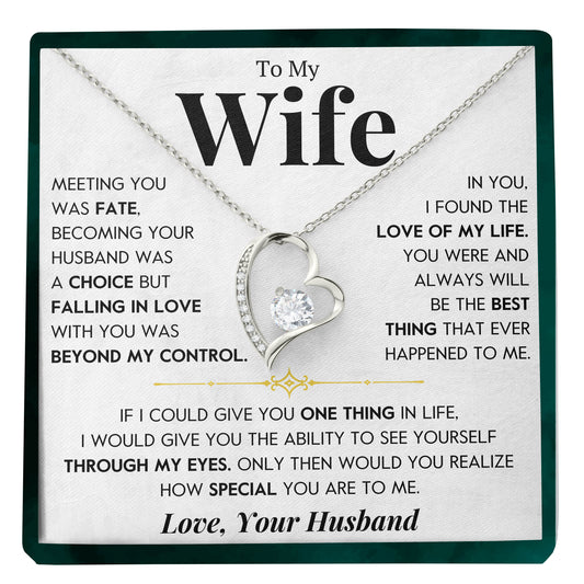 To My Wife | "Beyond My Control" | Forever Love Necklace