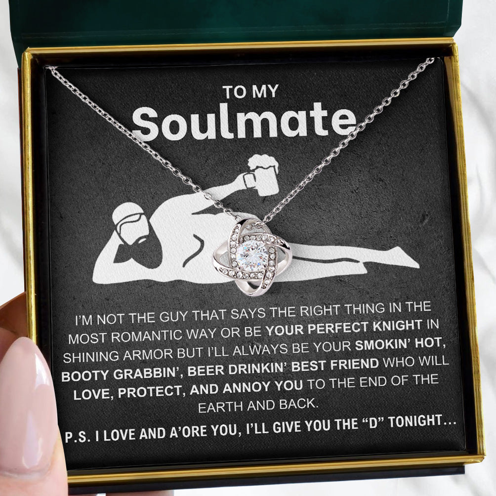 To My Soulmate | "Perfect Knight" | Love Knot Necklace