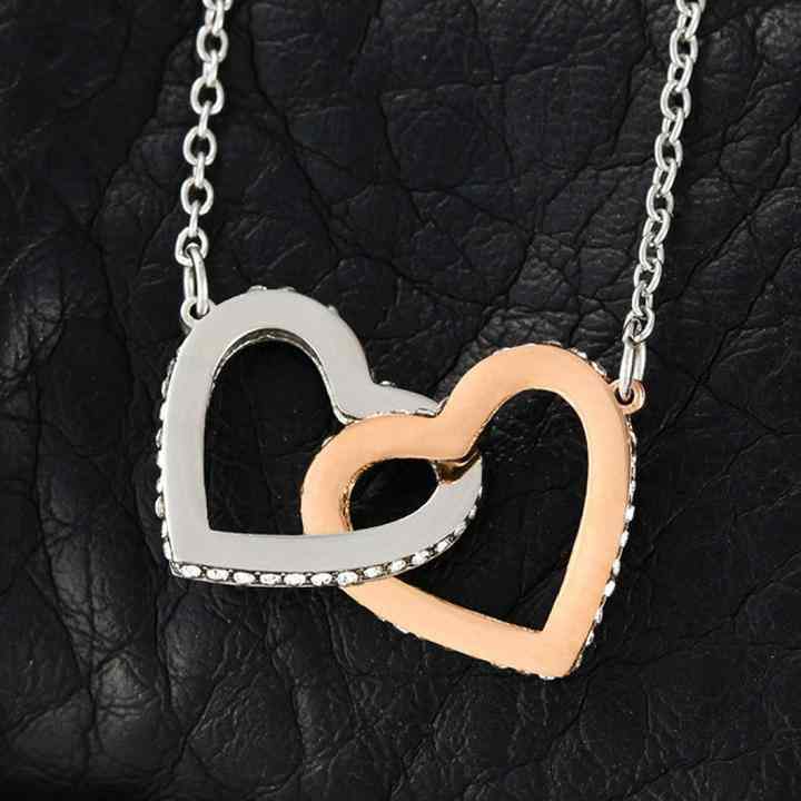 To My Granddaughter | "Rest of my Life" | Interlocking Hearts Necklace - Right In The Feels