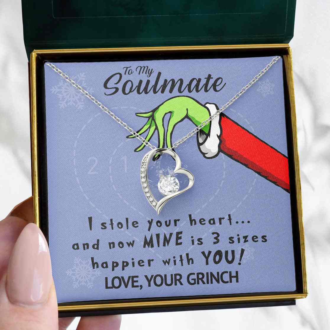 To My Soulmate | "3 sizes happier" | Forever Love Necklace - Right In The Feels