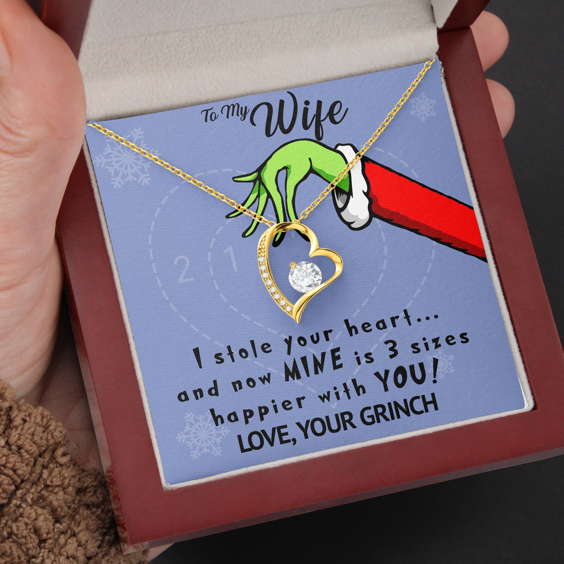 To My Wife | "You Stole My Heart" | Forever Love Necklace - Right In The Feels