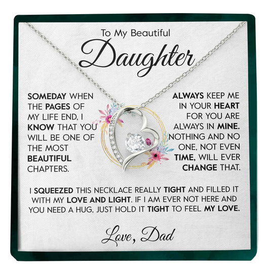 To My Daughter | "Most Beautiful Chapter" | Forever Love Necklace - Right In The Feels