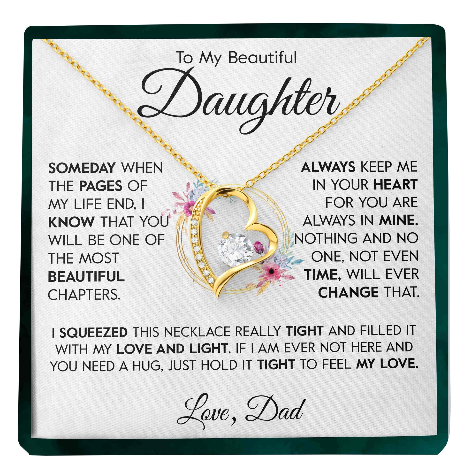 To My Daughter | "Most Beautiful Chapter" | Forever Love Necklace - Right In The Feels