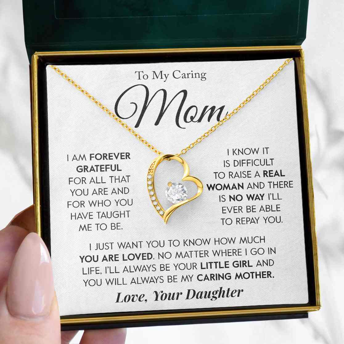 To My Mom | "Real Woman" | Forever Love Necklace - Right In The Feels