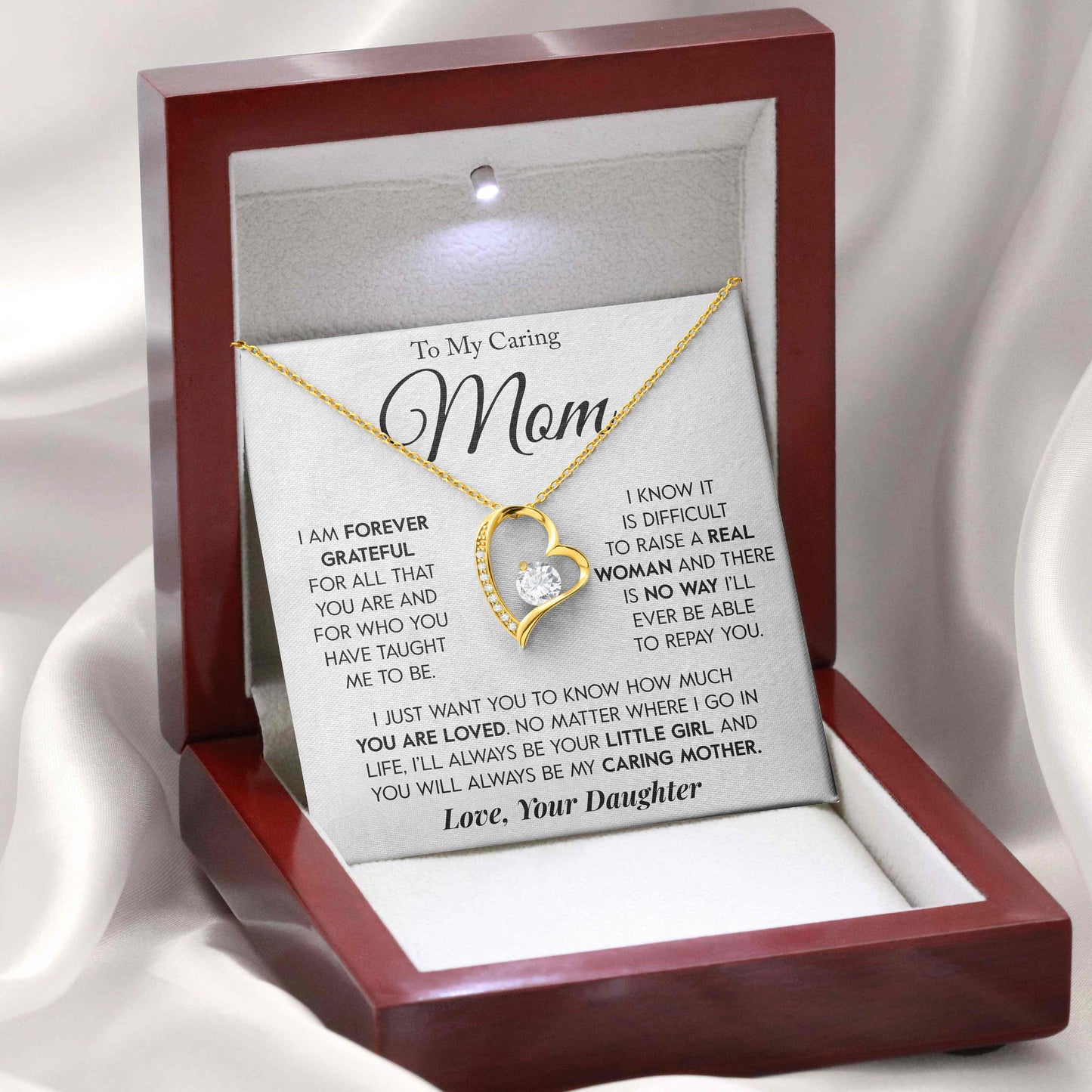 To My Mom | "Real Woman" | Forever Love Necklace - Right In The Feels