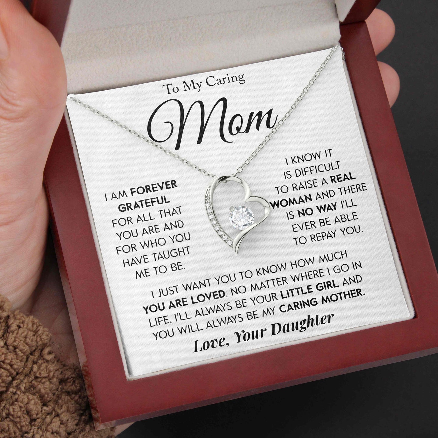 To My Mom | "Real Woman" | Forever Love Necklace - Right In The Feels