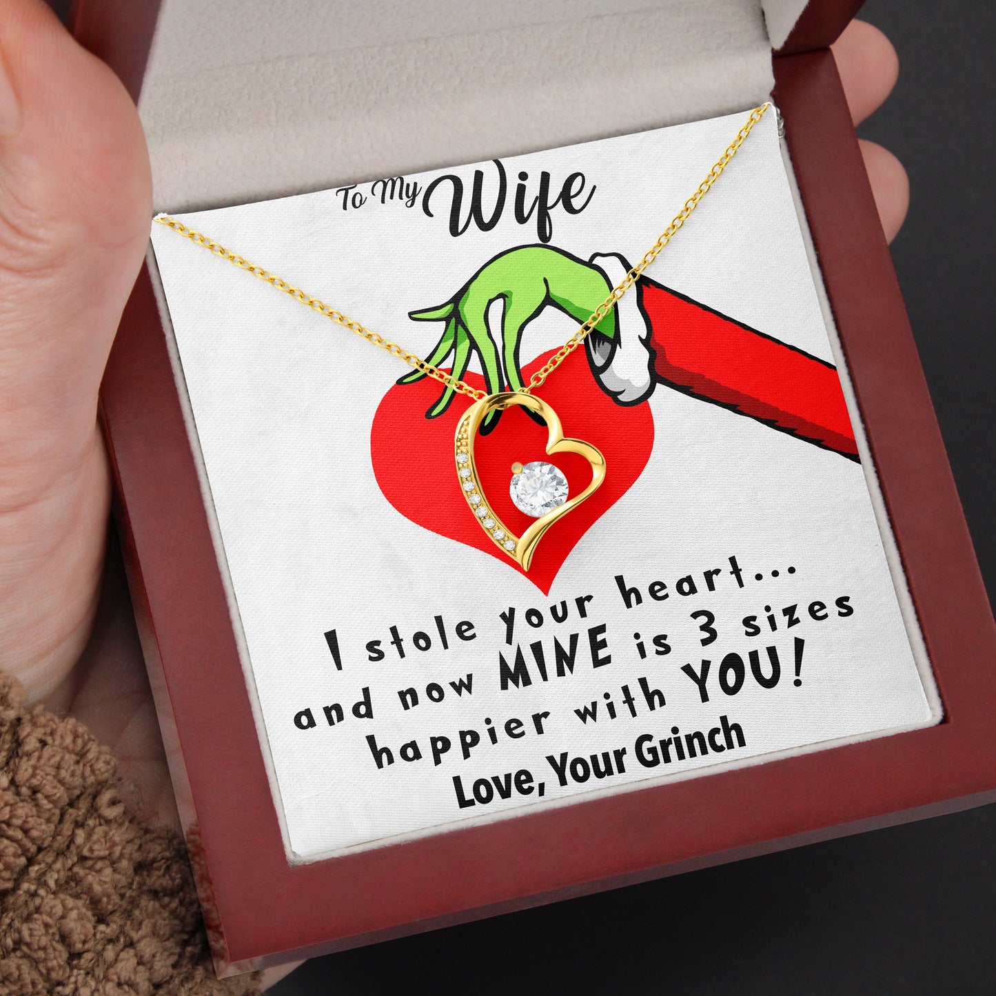 To My Wife | "You Stole My Heart" | Forever Love Necklace - Right In The Feels