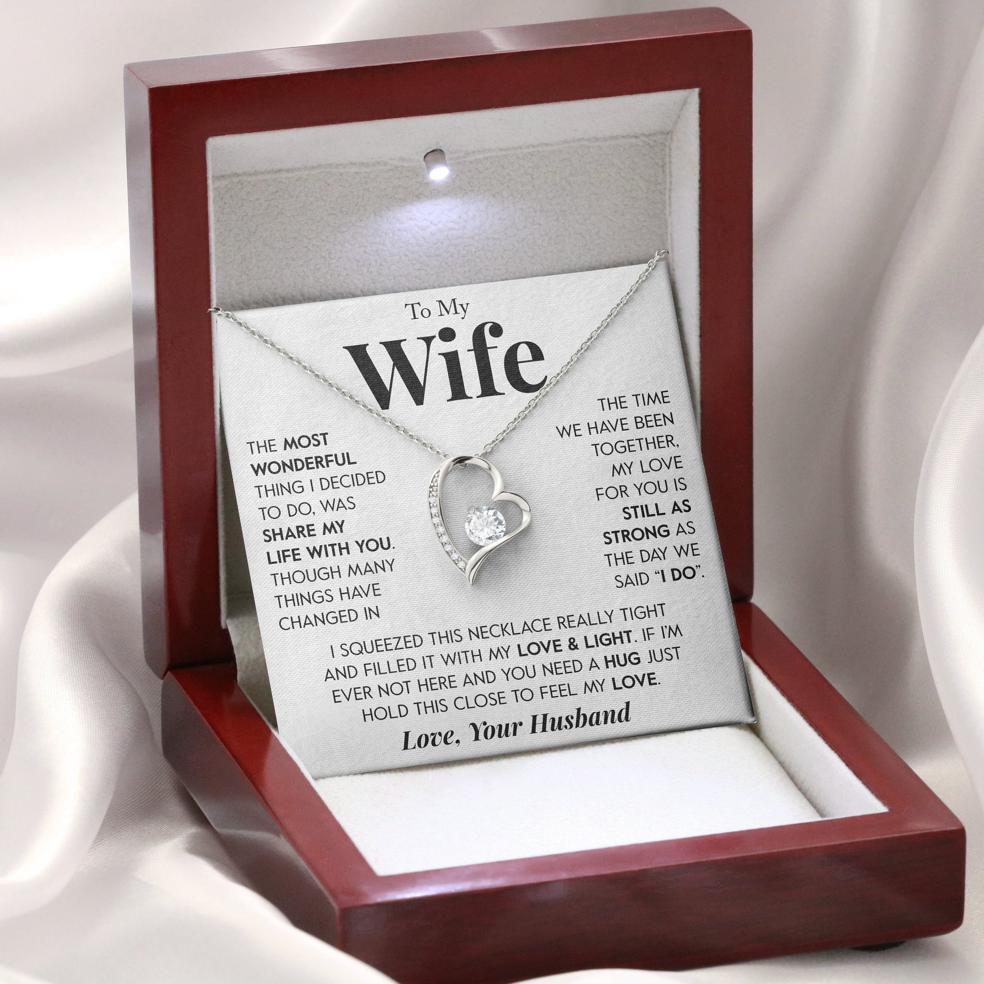 To My Wife | "Share My Life With You" | Forever love Necklace - Right In The Feels