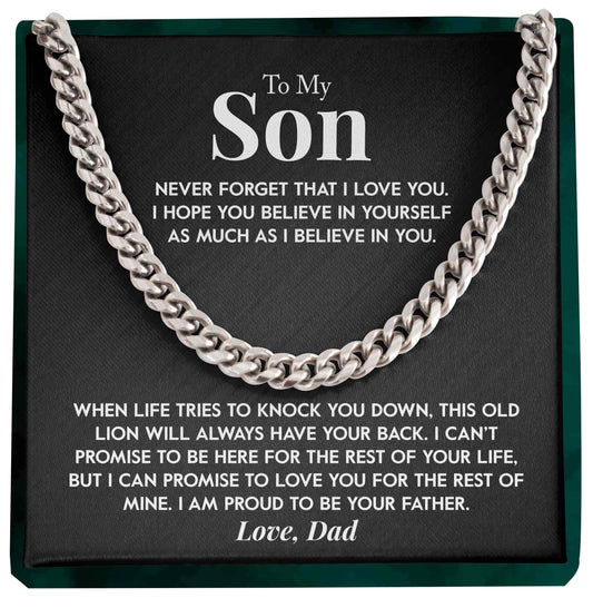 To My Son | "This Old Lion" | Cuban Chain Link - Right In The Feels