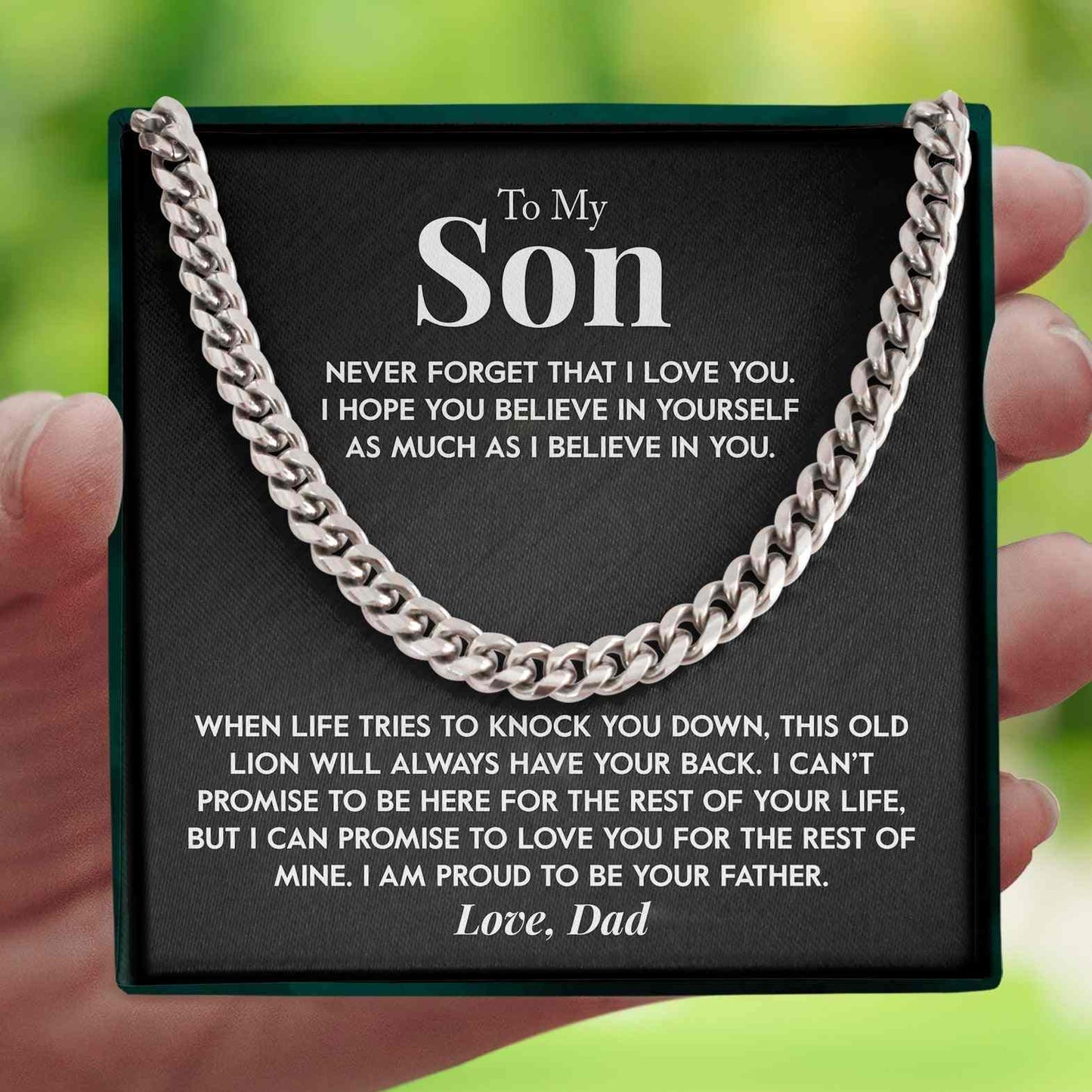 To My Son | "This Old Lion" | Cuban Chain Link - Right In The Feels