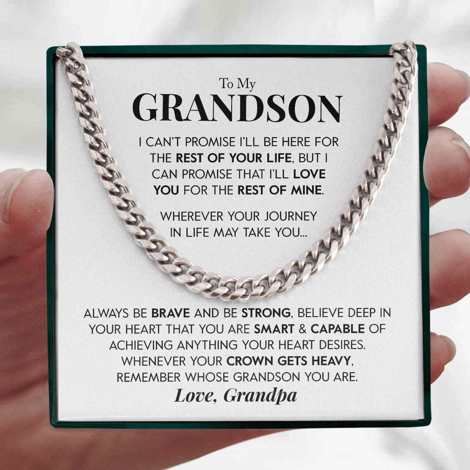 To My Grandson | "Rest of my Life" | Cuban Chain Link - Right In The Feels