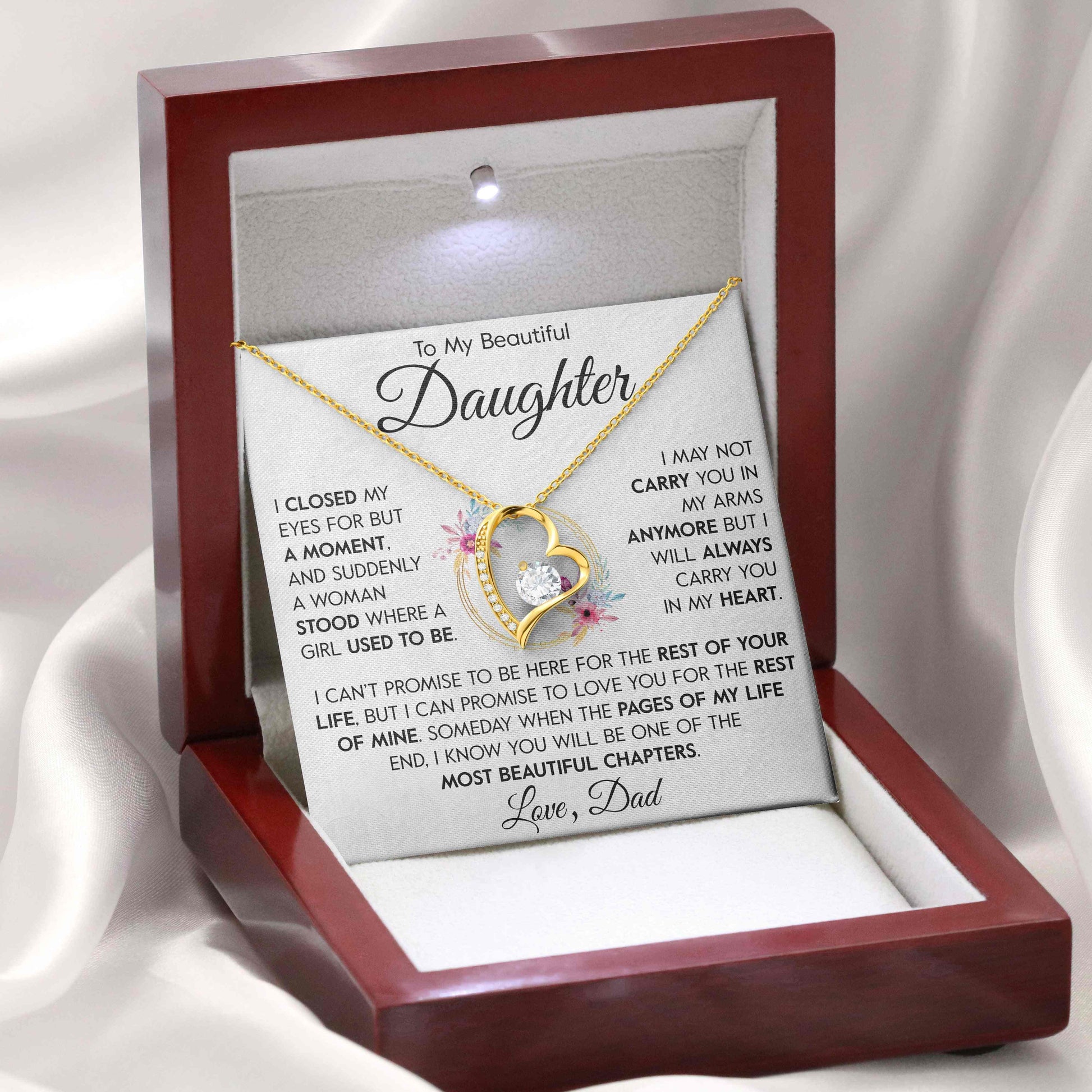 To My Daughter | "Carry You In My Heart" | Forever Love Necklace - Right In The Feels