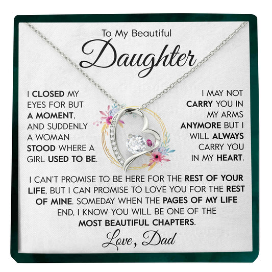 To My Daughter | "Carry You In My Heart" | Forever Love Necklace - Right In The Feels