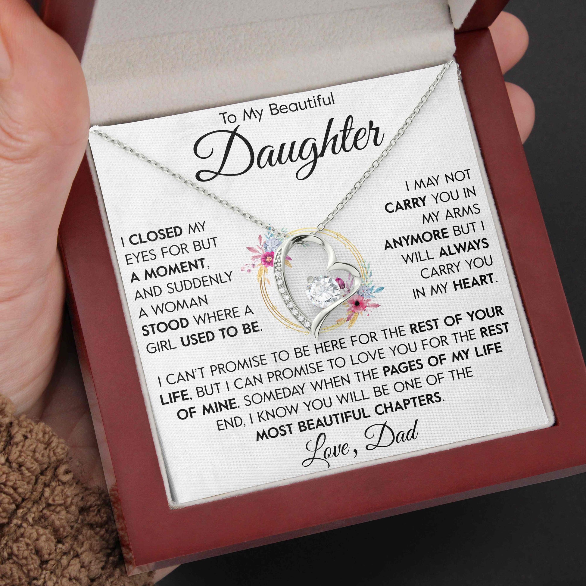 To My Daughter | "Carry You In My Heart" | Forever Love Necklace - Right In The Feels