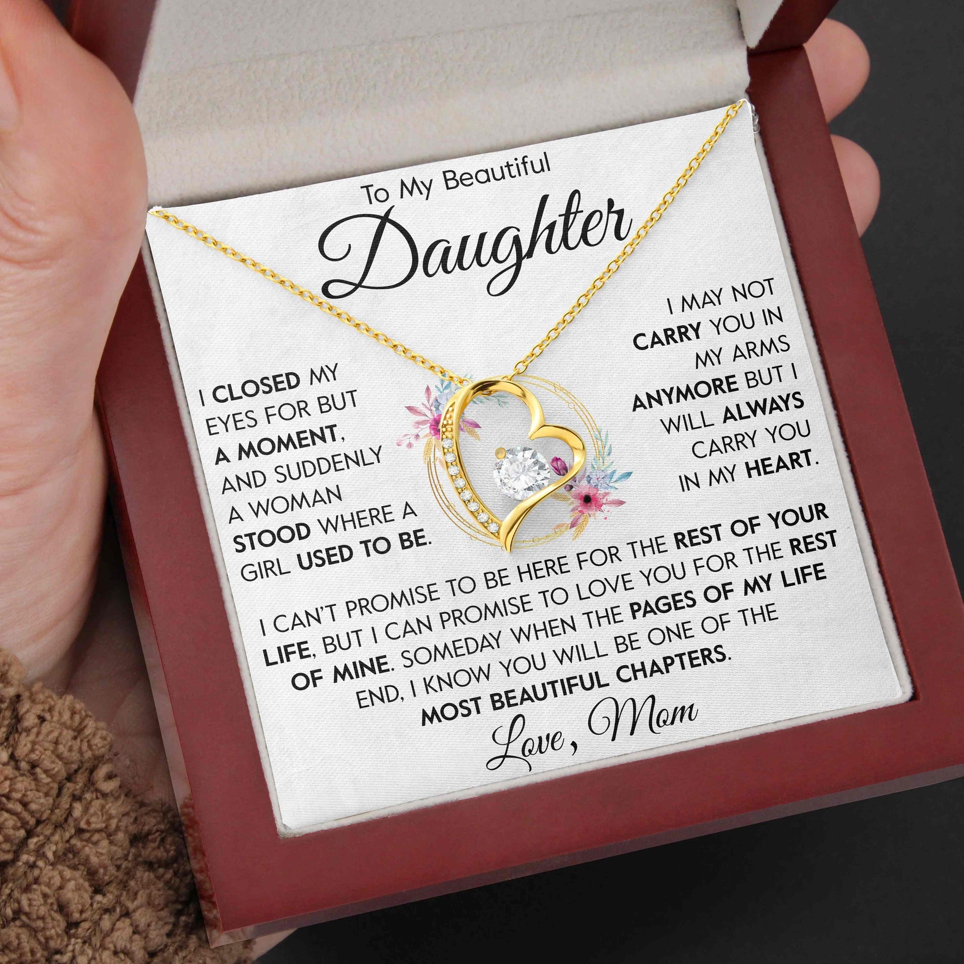 To My Daughter | "Carry You In My Heart" | Forever Love Necklace - Right In The Feels