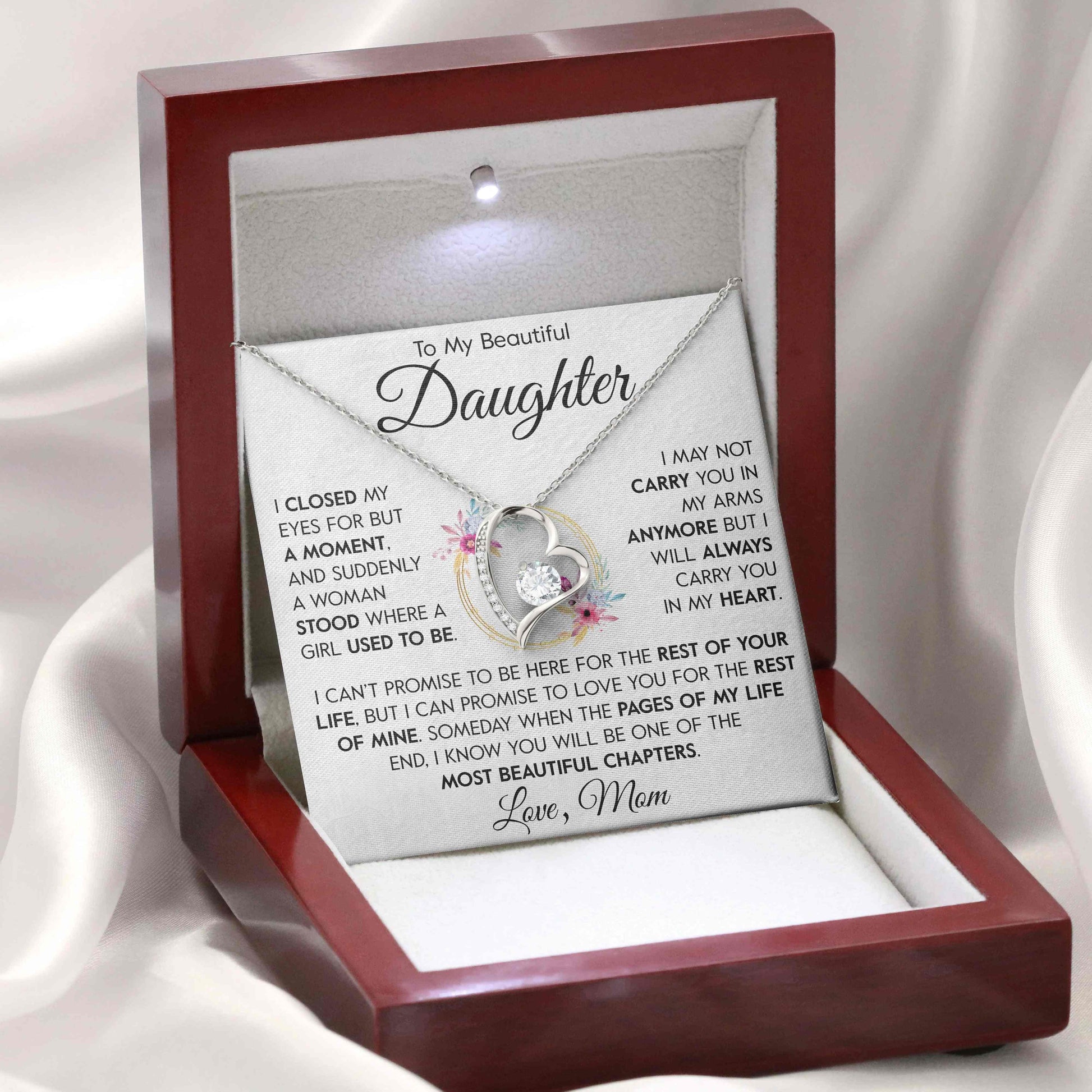 To My Daughter | "Carry You In My Heart" | Forever Love Necklace - Right In The Feels