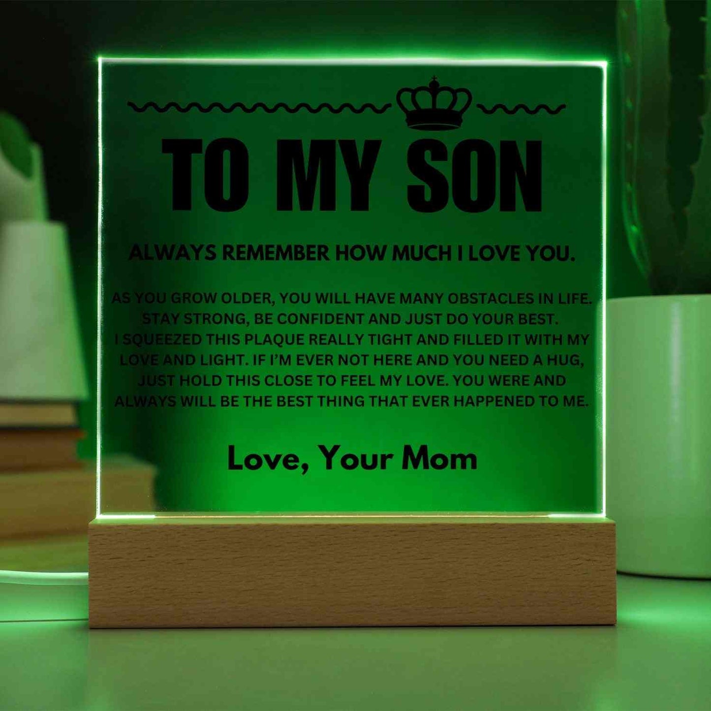 To My Son | "The Best Thing" | Acrylic LED Lamp - Right In The Feels