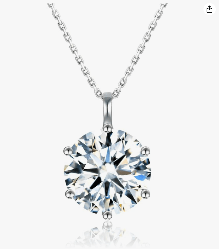 Moissanite Diamond Necklace | 1 Carat | 100% Original Certified Lab Diamond | GRA Certified | Authenticity Guaranteed - Right In The Feels