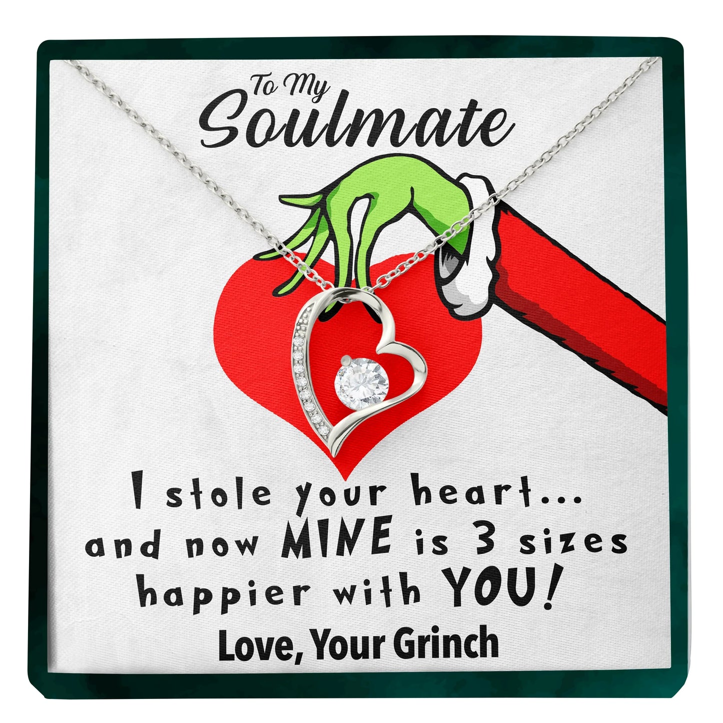 To My Soulmate | "You Stole My Heart" | Forever Love Necklace - Right In The Feels